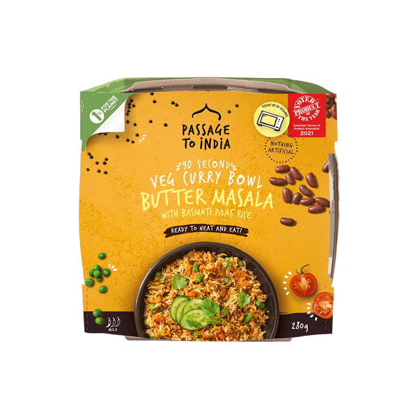 Passage to India Butter Masala 90 Second Veg Curry Bowl