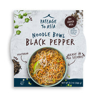 Black Pepper: Passage to Asia Black Pepper Noodle Bowl 8.6 oz | Ready-to-Eat, Authentic Asian Flavor | Quick Meal Solution
