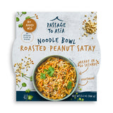 Roasted Peanut Satay: Passage to Asia Roasted Peanut Satay Noodle Bowl 8.6 oz | Ready-to-Eat, Authentic Asian Flavor | Quick Meal Solution