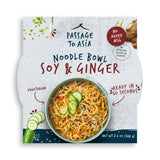 Soy & Ginger: Passage to Asia Soy & Ginger Noodle Bowl 8.6 oz | Ready-to-Eat, Authentic Asian Flavor | Quick Meal Solution